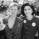 Norma McCorvey (L), who was the Jane Roe in the case, seen here with her attorney Gloria Allred (R).